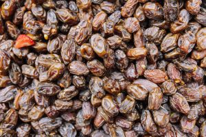 Close up of dried dates